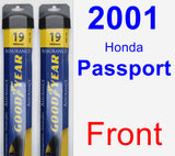 Front Wiper Blade Pack for 2001 Honda Passport - Assurance