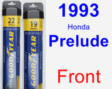 Front Wiper Blade Pack for 1993 Honda Prelude - Assurance