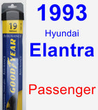 Passenger Wiper Blade for 1993 Hyundai Elantra - Assurance