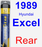 Rear Wiper Blade for 1989 Hyundai Excel - Assurance