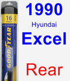 Rear Wiper Blade for 1990 Hyundai Excel - Assurance