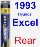 Rear Wiper Blade for 1993 Hyundai Excel - Assurance