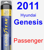 Passenger Wiper Blade for 2011 Hyundai Genesis - Assurance