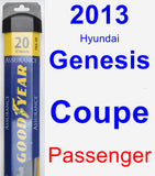 Passenger Wiper Blade for 2013 Hyundai Genesis Coupe - Assurance