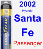 Passenger Wiper Blade for 2002 Hyundai Santa Fe - Assurance