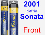 Front Wiper Blade Pack for 2001 Hyundai Sonata - Assurance