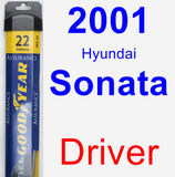 Driver Wiper Blade for 2001 Hyundai Sonata - Assurance