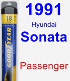 Passenger Wiper Blade for 1991 Hyundai Sonata - Assurance