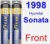 Front Wiper Blade Pack for 1998 Hyundai Sonata - Assurance