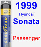 Passenger Wiper Blade for 1999 Hyundai Sonata - Assurance