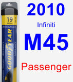 Passenger Wiper Blade for 2010 Infiniti M45 - Assurance