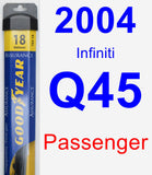 Passenger Wiper Blade for 2004 Infiniti Q45 - Assurance