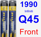 Front Wiper Blade Pack for 1990 Infiniti Q45 - Assurance