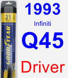 Driver Wiper Blade for 1993 Infiniti Q45 - Assurance