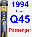 Passenger Wiper Blade for 1994 Infiniti Q45 - Assurance