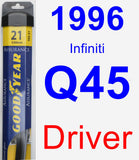 Driver Wiper Blade for 1996 Infiniti Q45 - Assurance