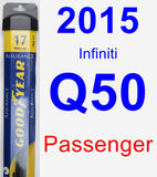 Passenger Wiper Blade for 2015 Infiniti Q50 - Assurance