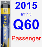 Passenger Wiper Blade for 2015 Infiniti Q60 - Assurance