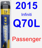 Passenger Wiper Blade for 2015 Infiniti Q70L - Assurance