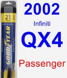 Passenger Wiper Blade for 2002 Infiniti QX4 - Assurance