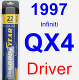 Driver Wiper Blade for 1997 Infiniti QX4 - Assurance