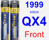 Front Wiper Blade Pack for 1999 Infiniti QX4 - Assurance