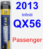 Passenger Wiper Blade for 2013 Infiniti QX56 - Assurance