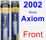 Front Wiper Blade Pack for 2002 Isuzu Axiom - Assurance