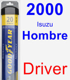 Driver Wiper Blade for 2000 Isuzu Hombre - Assurance