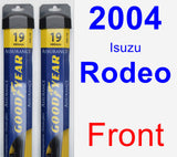 Front Wiper Blade Pack for 2004 Isuzu Rodeo - Assurance