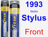 Front Wiper Blade Pack for 1993 Isuzu Stylus - Assurance