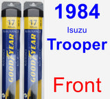 Front Wiper Blade Pack for 1984 Isuzu Trooper - Assurance