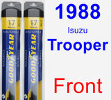 Front Wiper Blade Pack for 1988 Isuzu Trooper - Assurance