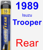 Rear Wiper Blade for 1989 Isuzu Trooper - Assurance