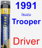 Driver Wiper Blade for 1991 Isuzu Trooper - Assurance