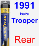 Rear Wiper Blade for 1991 Isuzu Trooper - Assurance