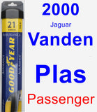 Passenger Wiper Blade for 2000 Jaguar Vanden Plas - Assurance