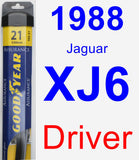 Driver Wiper Blade for 1988 Jaguar XJ6 - Assurance