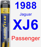 Passenger Wiper Blade for 1988 Jaguar XJ6 - Assurance