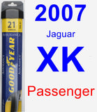 Passenger Wiper Blade for 2007 Jaguar XK - Assurance