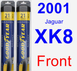 Front Wiper Blade Pack for 2001 Jaguar XK8 - Assurance