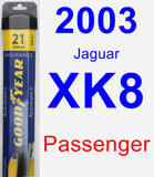 Passenger Wiper Blade for 2003 Jaguar XK8 - Assurance