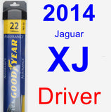 Driver Wiper Blade for 2014 Jaguar XJ - Assurance