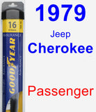 Passenger Wiper Blade for 1979 Jeep Cherokee - Assurance