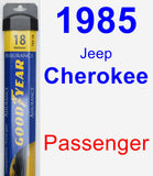 Passenger Wiper Blade for 1985 Jeep Cherokee - Assurance