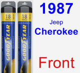 Front Wiper Blade Pack for 1987 Jeep Cherokee - Assurance