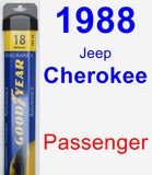 Passenger Wiper Blade for 1988 Jeep Cherokee - Assurance