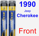 Front Wiper Blade Pack for 1990 Jeep Cherokee - Assurance