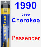 Passenger Wiper Blade for 1990 Jeep Cherokee - Assurance