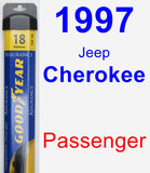 Passenger Wiper Blade for 1997 Jeep Cherokee - Assurance